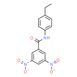 ChemSpider 2D Image | N-(4-Ethylphenyl)-3,5-dinitrobenzamide | C15H13N3O5