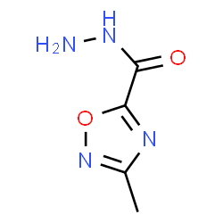 ChemSpider 2D Image | 3-Methyl-1,2,4-oxadiazole-5-carbohydrazide | C4H6N4O2