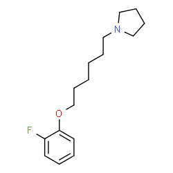 ChemSpider 2D Image | 1-[6-(2-Fluorophenoxy)hexyl]pyrrolidine | C16H24FNO