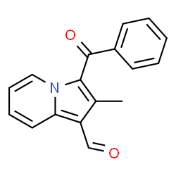 ChemSpider 2D Image | 3-Benzoyl-2-methyl-1-indolizinecarbaldehyde | C17H13NO2