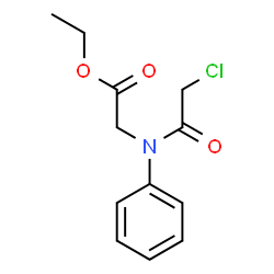 ChemSpider 2D Image | Ethyl N-(chloroacetyl)-N-phenylglycinate | C12H14ClNO3