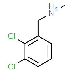 ChemSpider 2D Image | (2,3-Dichlorophenyl)-N-methylmethanaminium | C8H10Cl2N