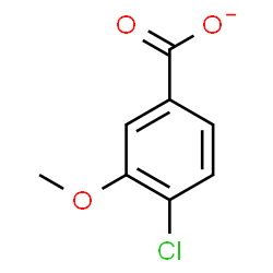 ChemSpider 2D Image | 4-Chloro-3-methoxybenzoate | C8H6ClO3