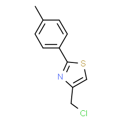 ChemSpider 2D Image | 4-(Chloromethyl)-2-(p-tolyl)thiazole | C11H10ClNS