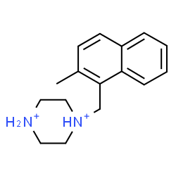 ChemSpider 2D Image | 1-[(2-Methyl-1-naphthyl)methyl]piperazinediium | C16H22N2