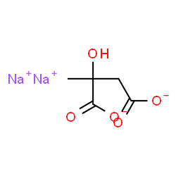 ChemSpider 2D Image | Disodium 2-hydroxy-2-methylsuccinate | C5H6Na2O5