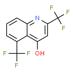 ChemSpider 2D Image | 2,5-Bis(trifluoromethyl)-4-quinolinol | C11H5F6NO