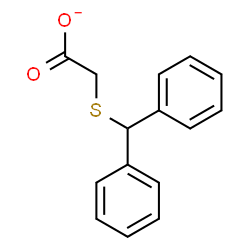 ChemSpider 2D Image | [(Diphenylmethyl)sulfanyl]acetate | C15H13O2S