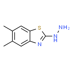 ChemSpider 2D Image | 2-Hydrazino-5,6-dimethyl-1,3-benzothiazole | C9H11N3S