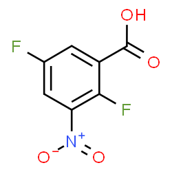 ChemSpider 2D Image | 2,5-Difluoro-3-nitrobenzoic acid | C7H3F2NO4