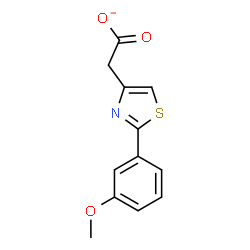 ChemSpider 2D Image | [2-(3-Methoxyphenyl)-1,3-thiazol-4-yl]acetate | C12H10NO3S
