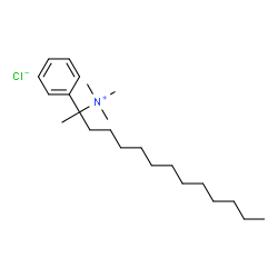 ChemSpider 2D Image | (dodecylmethylbenzyl)trimethylammonium chloride | C23H42ClN