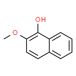 ChemSpider 2D Image | 1-$l^{1}-oxidanyl-2-methoxy-naphthalene | C11H9O2
