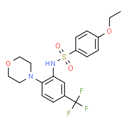 ChemSpider 2D Image | 4-Ethoxy-N-[2-(4-morpholinyl)-5-(trifluoromethyl)phenyl]benzenesulfonamide | C19H21F3N2O4S