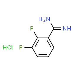 ChemSpider 2D Image | 2,3-Difluorobenzenecarboximidamide hydrochloride (1:1) | C7H7ClF2N2