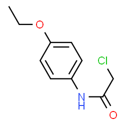 ChemSpider 2D Image | 2-Chloro-N-(4-ethoxyphenyl)acetamide | C10H12ClNO2