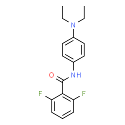 ChemSpider 2D Image | N-[4-(Diethylamino)phenyl]-2,6-difluorobenzamide | C17H18F2N2O