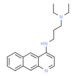 ChemSpider 2D Image | N'-(Benzo[g]quinolin-4-yl)-N,N-diethyl-1,3-propanediamine | C20H25N3