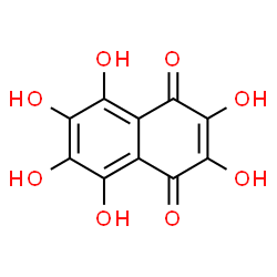 ChemSpider 2D Image | Hexahydroxy-1,4-naphthalenedione | C10H6O8