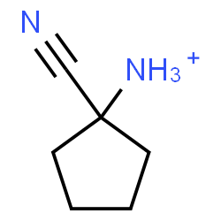 ChemSpider 2D Image | 1-Cyanocyclopentanaminium | C6H11N2