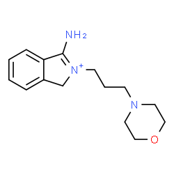 ChemSpider 2D Image | 2-[3-(Morpholin-4-yl)propyl]isoindolin-1-iminium | C15H22N3O