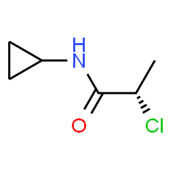 ChemSpider 2D Image | (2S)-2-Chloro-N-cyclopropylpropanamide | C6H10ClNO