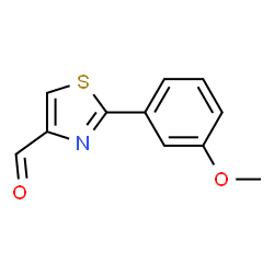 ChemSpider 2D Image | 2-(3-Methoxyphenyl)thiazole-4-carbaldehyde | C11H9NO2S