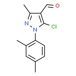 ChemSpider 2D Image | 5-Chloro-1-(2,4-dimethylphenyl)-3-methyl-1H-pyrazole-4-carbaldehyde | C13H13ClN2O