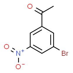ChemSpider 2D Image | 1-(3-Bromo-5-nitrophenyl)ethanone | C8H6BrNO3