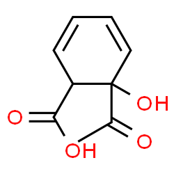 ChemSpider 2D Image | 6-Acetyl-6-hydroxy-2,4-cyclohexadiene-1-carboxylic acid | C9H10O4