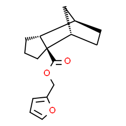ChemSpider 2D Image | 2-Furylmethyl (1S,2R,6R,7R)-tricyclo[5.2.1.0~2,6~]decane-2-carboxylate | C16H20O3