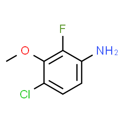ChemSpider 2D Image | 4-Chloro-2-fluoro-3-methoxyaniline | C7H7ClFNO