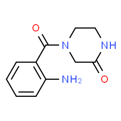 ChemSpider 2D Image | 4-(2-Aminobenzoyl)-2-piperazinone | C11H13N3O2
