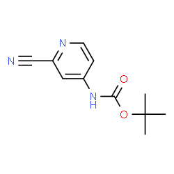 ChemSpider 2D Image | tert-Butyl (2-cyanopyridin-4-yl)carbamate | C11H13N3O2