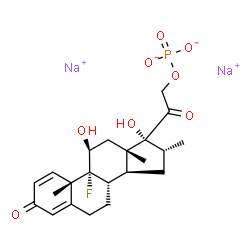 ChemSpider 2D Image | Dexamethasone Sodium Phosphate | C22H28FNa2O8P