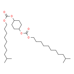 ChemSpider 2D Image | 1,4-Cyclohexanediyl 9-methyldecyl 10-methylundecyl biscarbonate | C31H58O6
