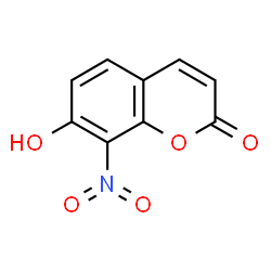 ChemSpider 2D Image | 8-nitro-7-hydroxycoumarin | C9H5NO5