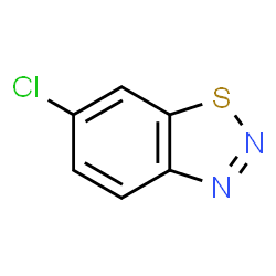 ChemSpider 2D Image | 6-Chloro-1,2,3-benzothiadiazole | C6H3ClN2S