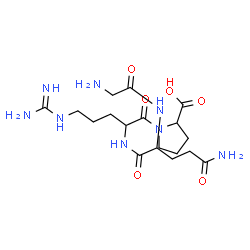 ChemSpider 2D Image | gly-gln-arg-pro | C18H32N8O6