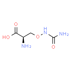 ChemSpider 2D Image | O-ureido-D-serine | C4H9N3O4