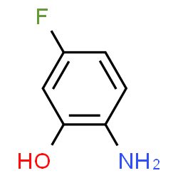 ChemSpider 2D Image | 2-Amino-5-fluorophenol | C6H6FNO