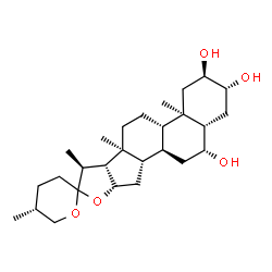 ChemSpider 2D Image | (2alpha,3beta,5alpha,6beta,22xi,25R)-Spirostan-2,3,6-triol | C27H44O5