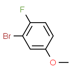 ChemSpider 2D Image | 2-Bromo-1-fluoro-4-methoxybenzene | C7H6BrFO