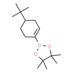ChemSpider 2D Image | 2-(4-tert-Butylcyclohex-1-en-1-yl)-4,4,5,5-tetramethyl-1,3,2-dioxaborolane | C16H29BO2