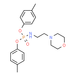 ChemSpider 2D Image | Bis(4-methylphenyl) [2-(4-morpholinyl)ethyl]phosphoramidate | C20H27N2O4P