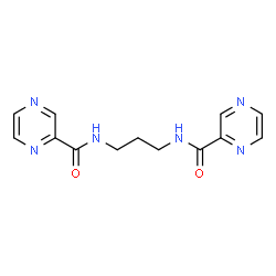 ChemSpider 2D Image | N,N'-1,3-Propanediyldi(2-pyrazinecarboxamide) | C13H14N6O2