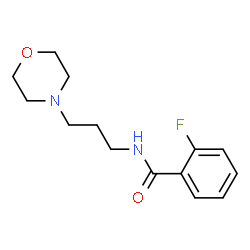 ChemSpider 2D Image | 2-Fluoro-N-[3-(4-morpholinyl)propyl]benzamide | C14H19FN2O2