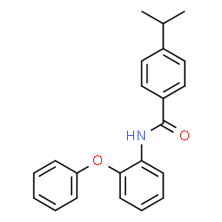 ChemSpider 2D Image | 4-Isopropyl-N-(2-phenoxyphenyl)benzamide | C22H21NO2