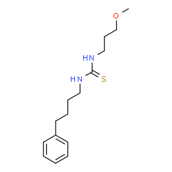 ChemSpider 2D Image | 1-(3-Methoxypropyl)-3-(4-phenylbutyl)thiourea | C15H24N2OS