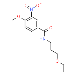 ChemSpider 2D Image | N-(3-Ethoxypropyl)-4-methoxy-3-nitrobenzamide | C13H18N2O5